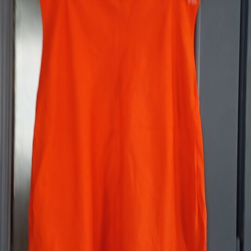 Vintage 90s Dosa silk dress with lace like new, orange