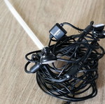 Earbuds used with 5-meter cable