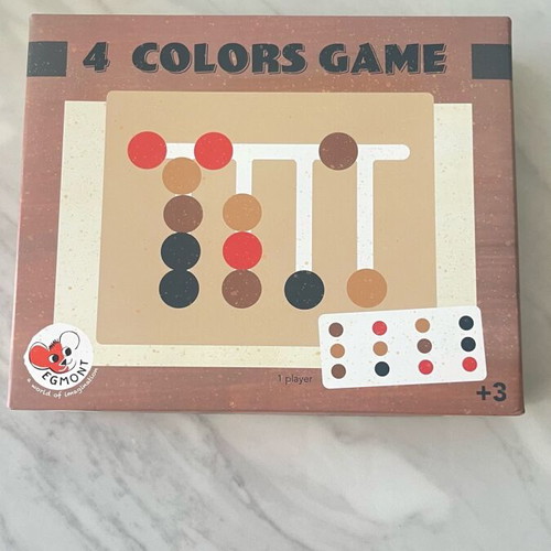 4 Colors Game Wooden Educational Logic Toy by Egmont Toys new