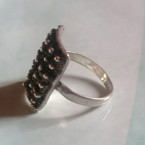 Silver 925 retro ring with spikes new no 55