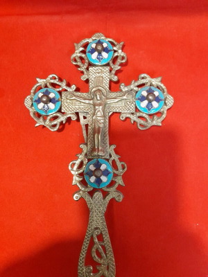 Bronze cross new, 30 cm height