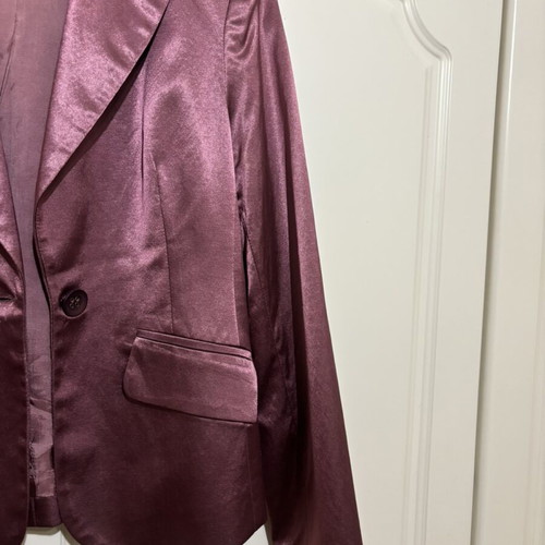 Ysatis silk jacket like new, pink-purple
