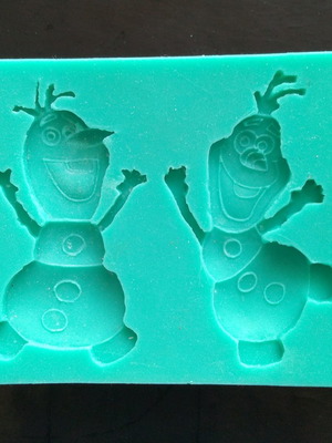 Olaf Frozen Silicone Mold for Fondant used