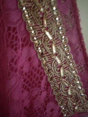 Maxi kimono dress Bibibo like new, pink lace