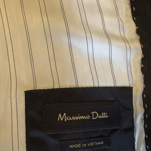 Massimo Dutti quilted jacket used, size M, black