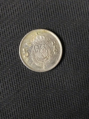 Spain 5 Pesetas 1975 used