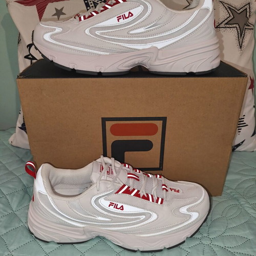 Fila Actix Retro athletic shoes new, in white and red