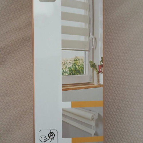 Window roller blind striped modern curtain