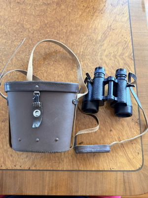 Soviet military binoculars Б12-1 12×40 with leather case