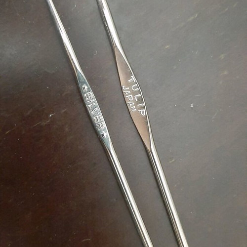 Silver and Tulip knitting needles from Japan like new