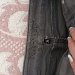 Naf Naf gray denim skirt like new, size S 36 8
