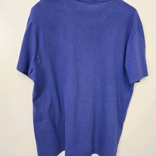 Primark T-shirt used, men's, blue, size large