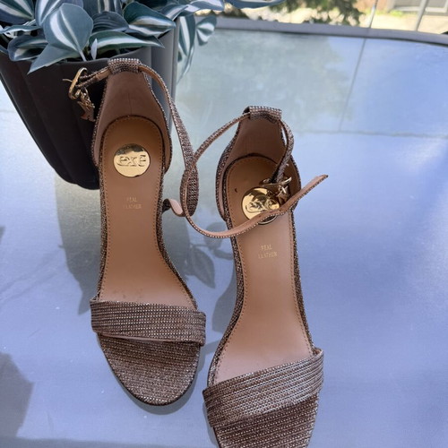 Exe women's sandals pink and gold like new, size 36