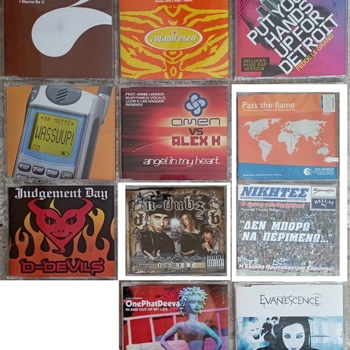 CD Single used, pack of 44 various authentic
