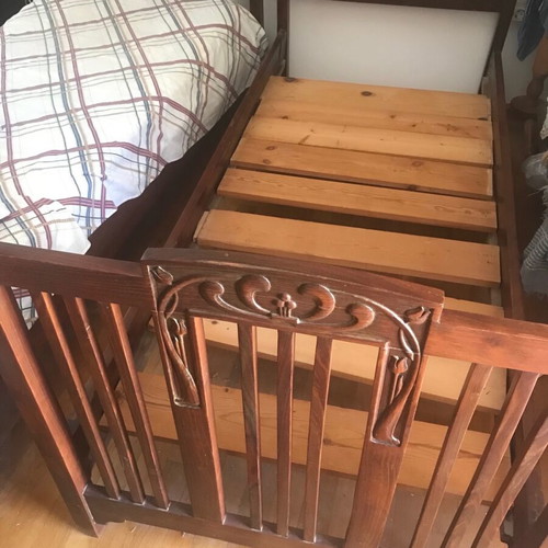 Antique beds used 150 years old solid wood with handmade carvings