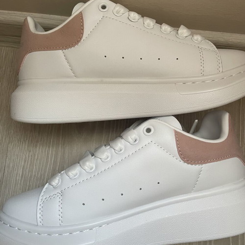 Alexander McQueen Women's Sneakers New White and Pink Size 38