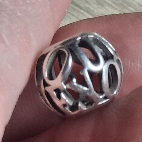 Pandora charm 'I love you' silver