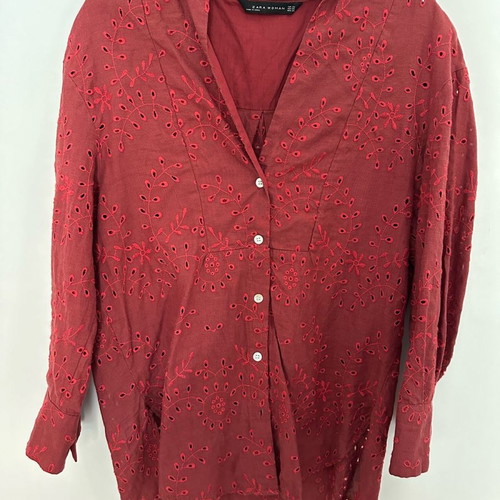 Zara shirt used with embroidery, size XS