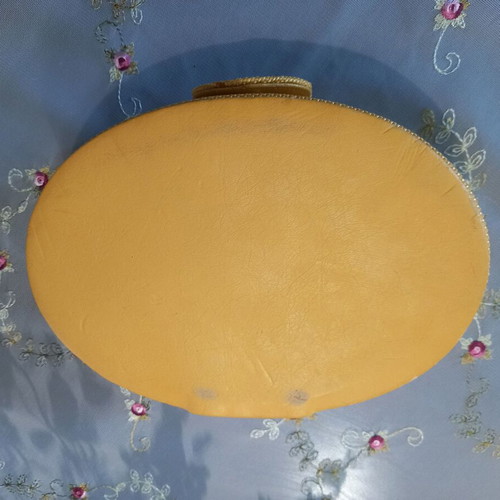 Christian Dior Parfums vintage perfume case like new, yellow mustard