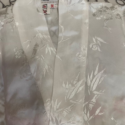 Authentic kimono with embroidery, new, medium, white