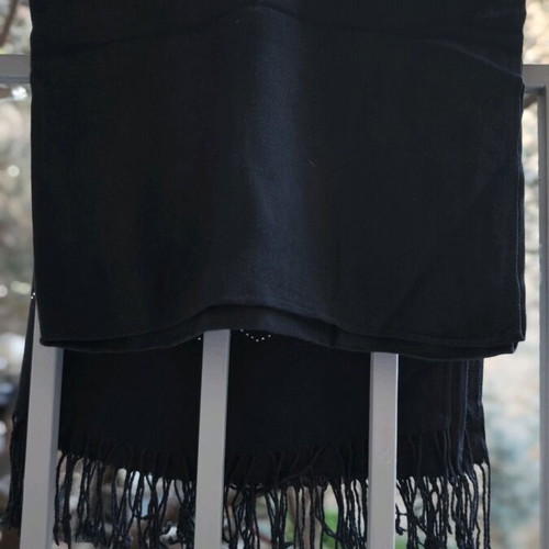 Scarf black 100% cotton like new