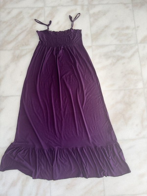 Free Style maxi dress viscose purple used, elastic bust