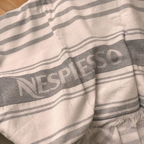 Beach towel made of recycled cotton and polyester