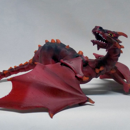 Dragon new, 3D printed and hand-painted figure