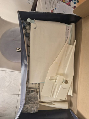 Concorde airplane model used with glue missing
