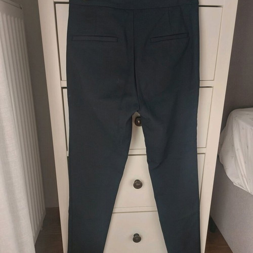Zara Basic office pants like new, dark blue with zippers