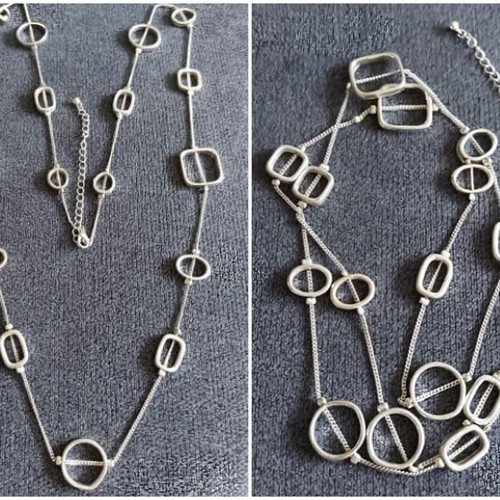 Steel Necklace Snake Chain like new, 94 cm