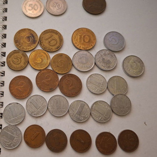 Lot of 30 used German coins
