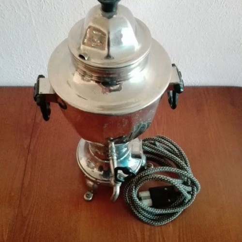 Vintage Electric Samovar USSR 80s metal 45 cm like new