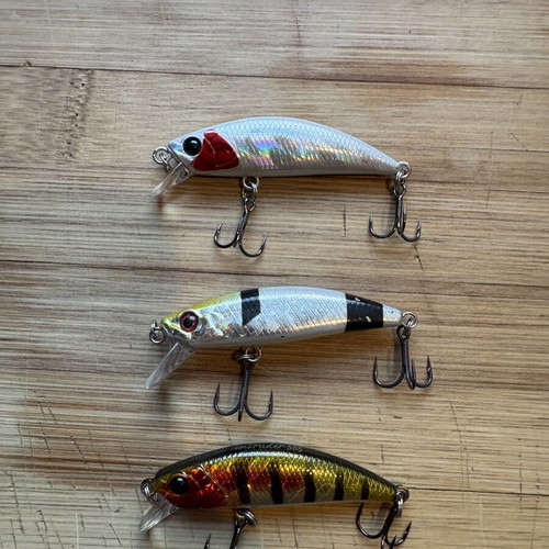 Tsurinoya Intruder 50S and 46S fishing lures