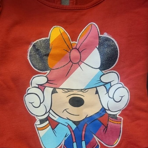 Dress with Minnie Mouse like new, red