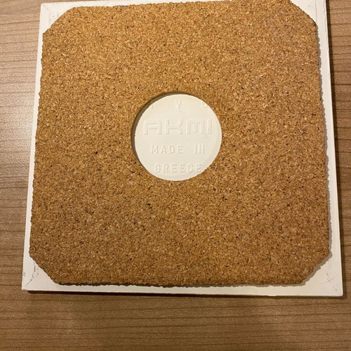 Collectible cork tile AKMI - Stasinopoulos like new, late 70s early 80s