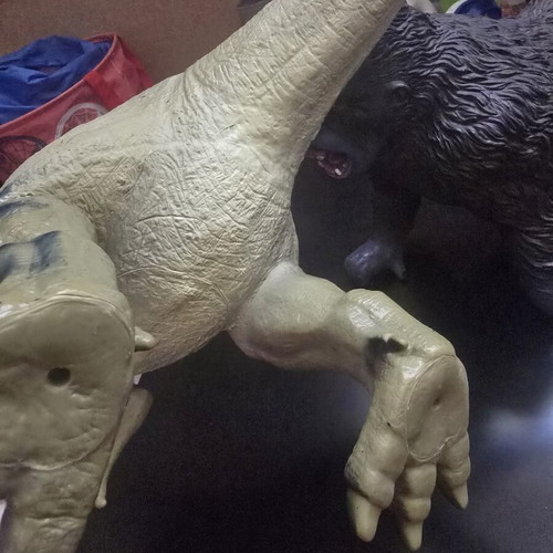 T-Rex and Gorilla figures like new