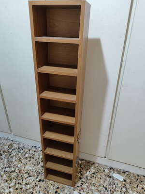 Shelf unit, 8 shelves, 123 cm height