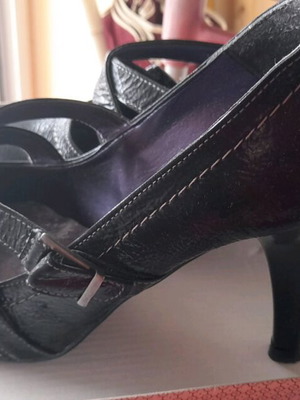 Black pumps used, size 38, 10 cm heel