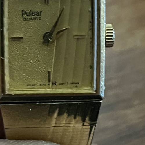 Pulsar 24k gold-plated women's watch like new