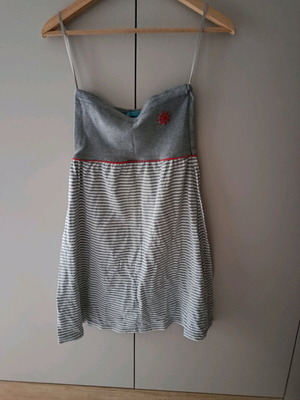 Raxevsky summer dress like new, white and gray, size S