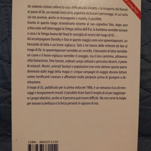 Il mago di Oz book like new, Italian