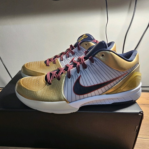 Kobe 4 Gold Medal athletic shoes new, Nike, gold size 45