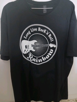 Rainbow Long Live Rock n' Roll T-shirt XL like new, official license