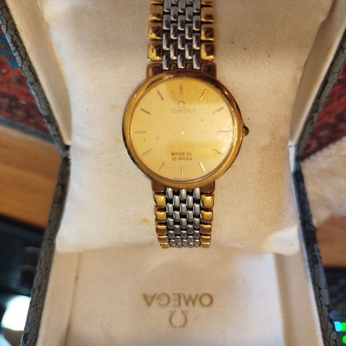Omega De Ville Quartz Vintage watch like new, Cal. 1378, two-tone
