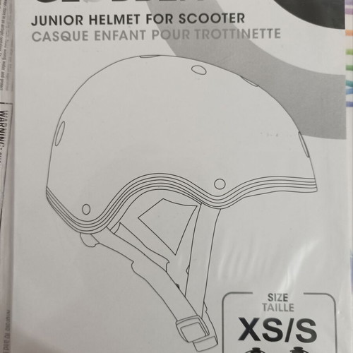 iSporter Mini Kids Scooter and Globber Helmet used, size xs/s