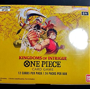 One piece card game Booster Box σφραγισμένο OP-04 Kingdoms of Intrigue