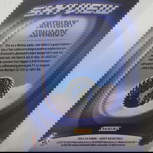 2023-24 Panini-NBA Hoops Basketball Anthony Edwards Skyview #9