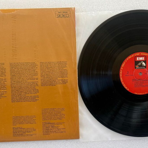 Liszt Hungarian Rhapsodies 12'' vinyl used, classical music