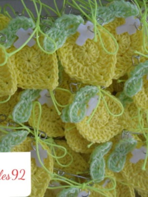 Handmade crocheted lemon martirika made to order